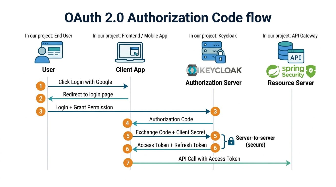 OAuth 2.0 Authorization Code flow